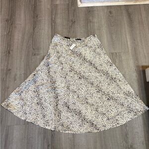 NWT Banana Republic Sbakeskin Print A-Line Skirt Size 18